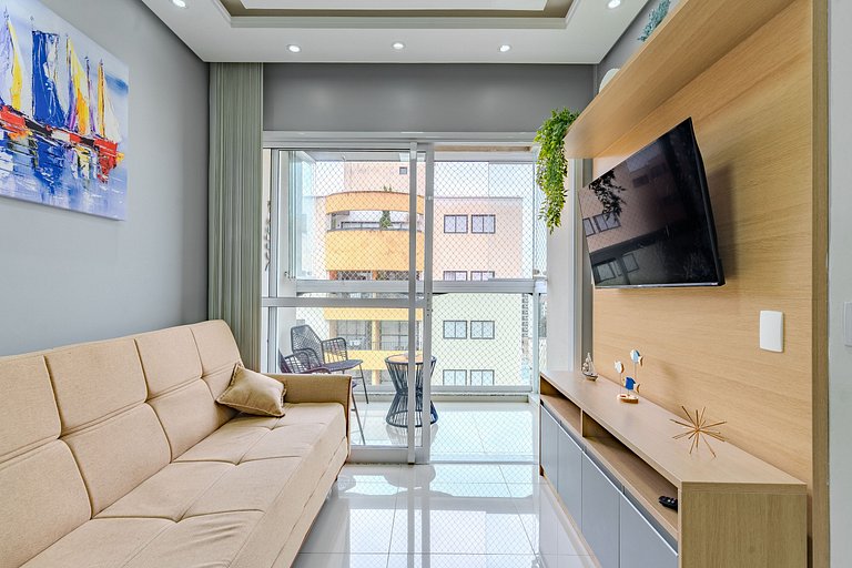 Moderno apartamento na Praia da Enseada