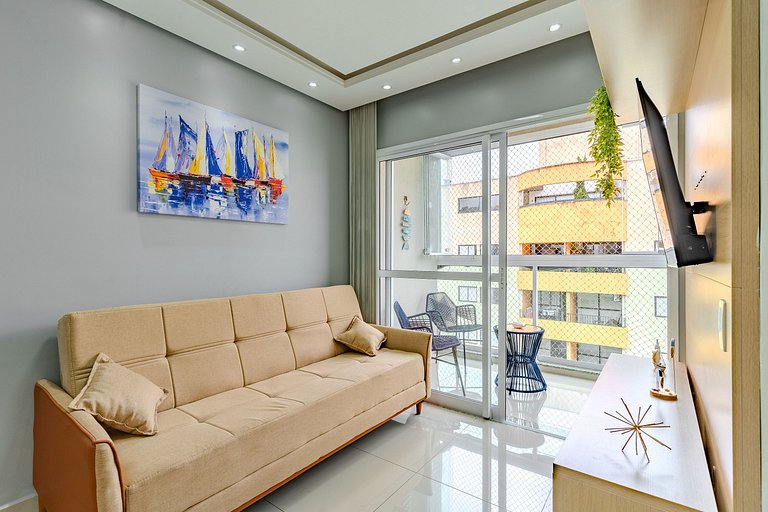 Moderno apartamento na Praia da Enseada