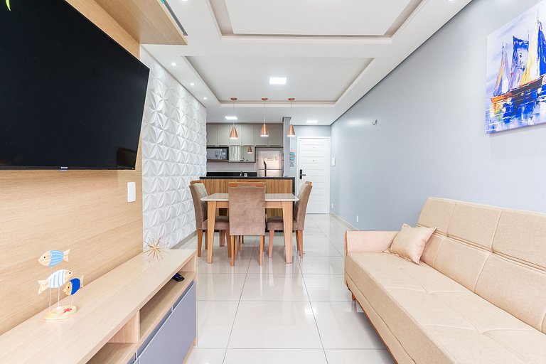Moderno apartamento na Praia da Enseada
