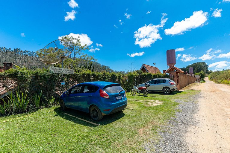 Chalé para três com lareira em Monte Verde