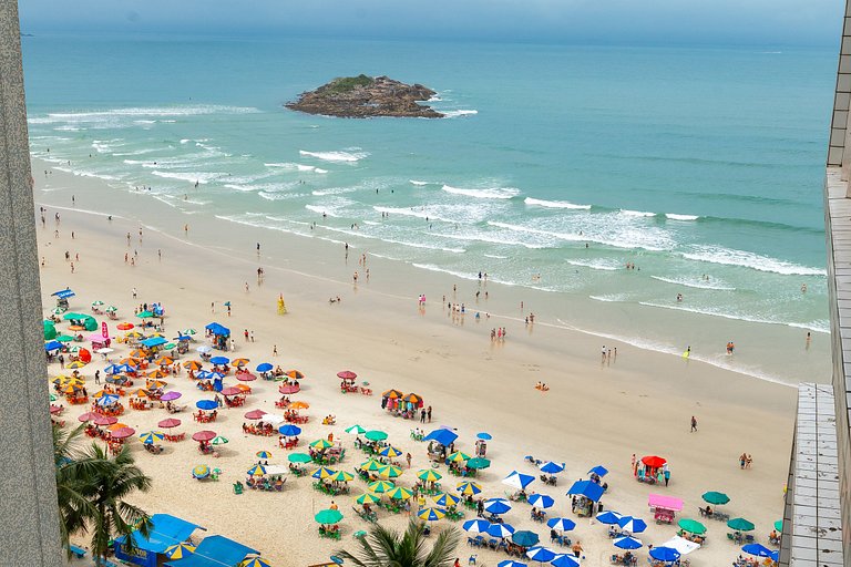 Apto frente ao mar, Pitangueiras Guarujá/SP